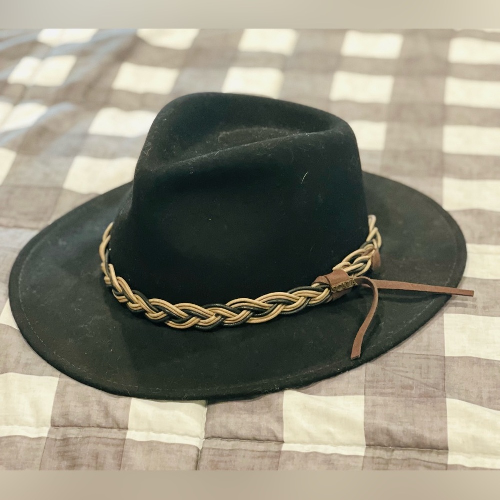 Scala Black Wool Trailmaster Cowboy Western Large